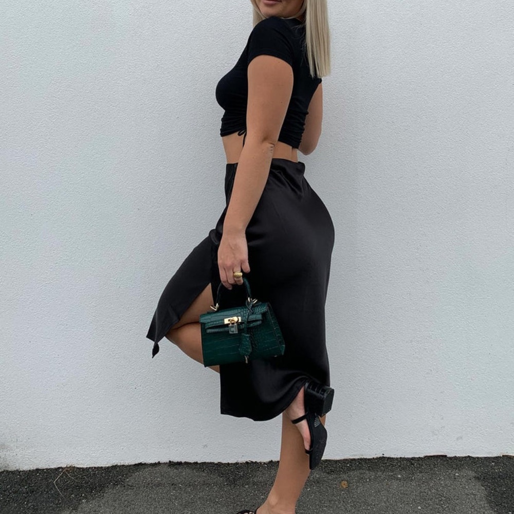 Black Midi Skirt